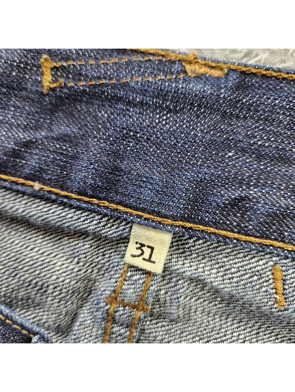 DYLAN GEORGE Selvedge Jeans 5700CS Straight Dark Wash 31 (fits 30x31) USA Made - Picture 11 of 15